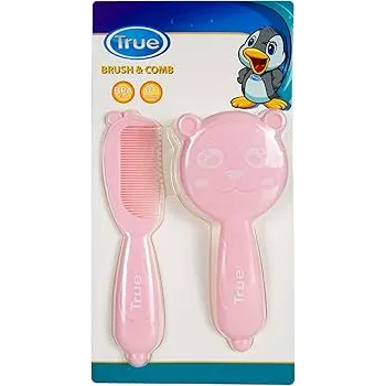 True | Brush & Comb from +0M Pink | 2 Pcs
