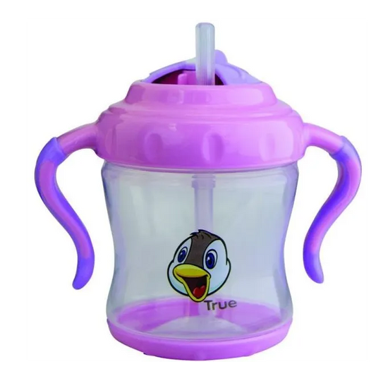 True | Baby Straw Cup from +6M Pink | 250ml