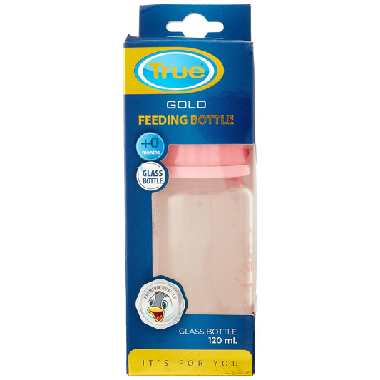 True Pink | Anti-Colic Glass Bottle +0M Pink | 120ml