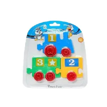 True | Train Shaped Teether Multi Color +3M | 1 Pc