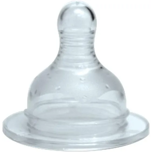 True | Wide Neck Fast Flow Silicone Teats +6M | 2 Pcs