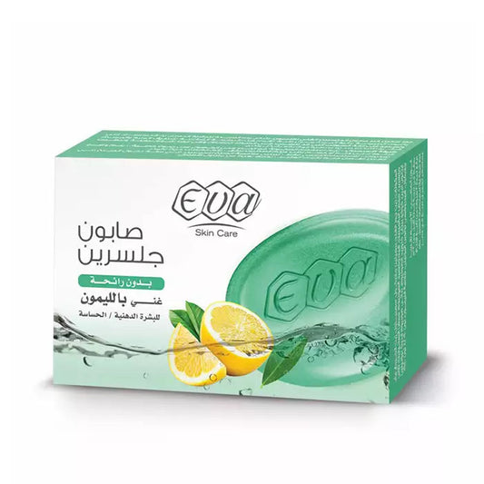 Eva Skin Care Glycerin Soap Enriched With Lemon For Oily / Sensitive Skin 120 Gm