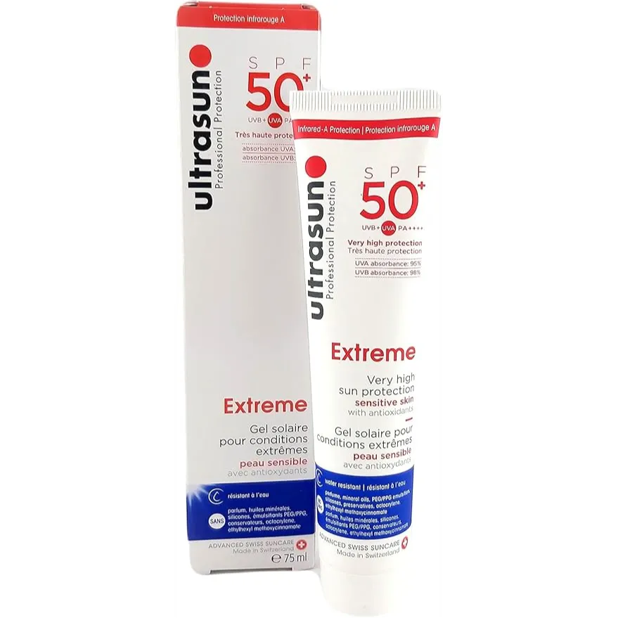 Ultrasun | Extreme Sunscreen SPF50+ Gel for Sensitive Skin | 75ml