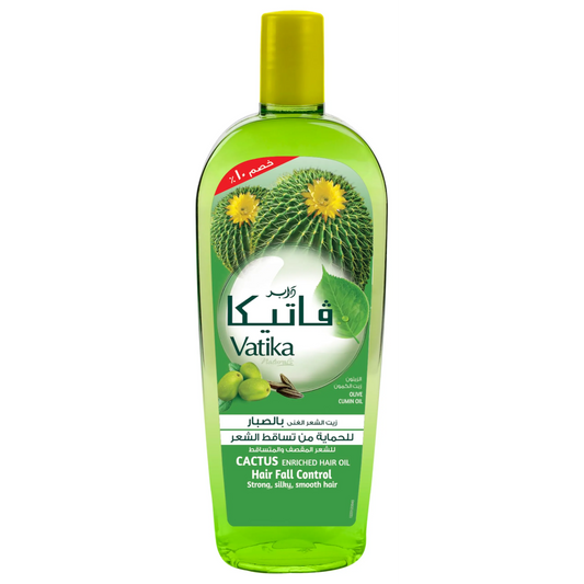 Vatika | Cactus Enriched Hair Oil with Olive & Cumin Oil | 45ml