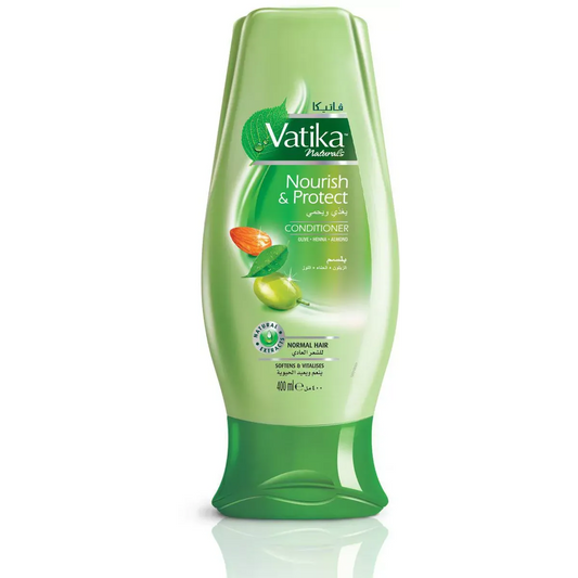 Vatika | Nourish & Protect Conditioner Olive & Henna and Almond For Normal Hair | 400ml