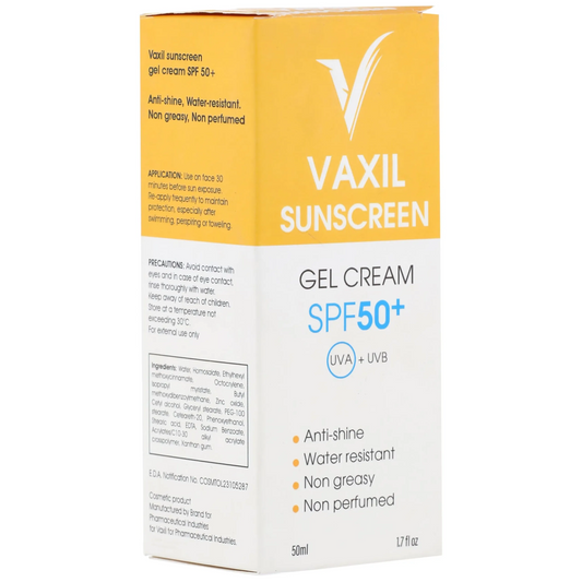 Vaxil | Sunscreen Gel Cream SPF50+ | 50ml