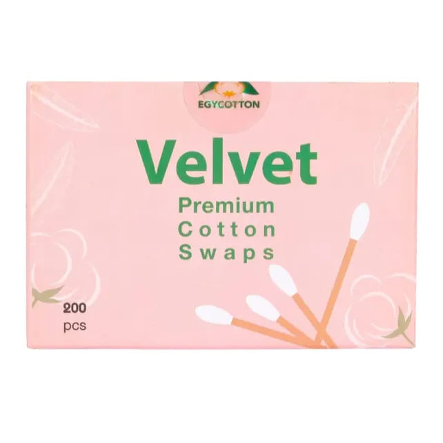 Velvet | Cotton Swaps | 200 Pcs