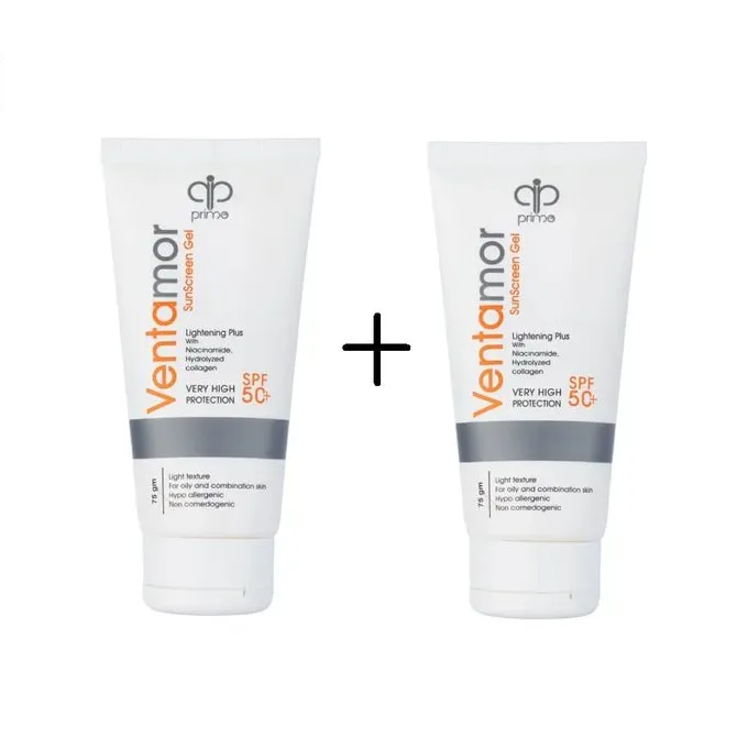 1+1 Ventamor | Sunscreen Gel Spf 50+ For Oily & Combination Skin | 75gm