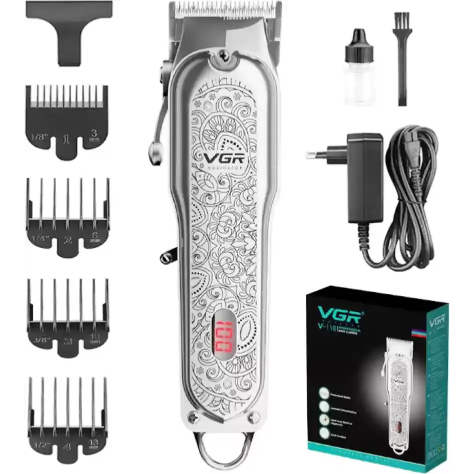 VGR | V-116 Rechargeable Hair Shaver
