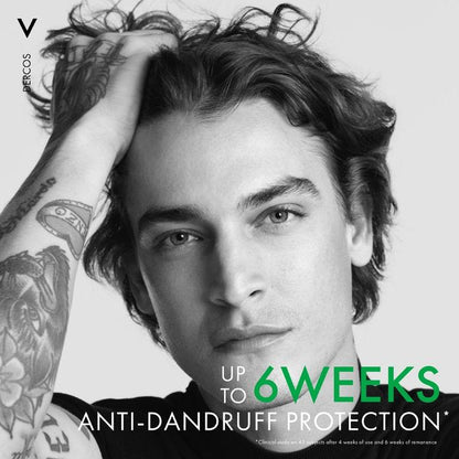 Vichy Dercos provides up to six weeks anti-dandruff protection