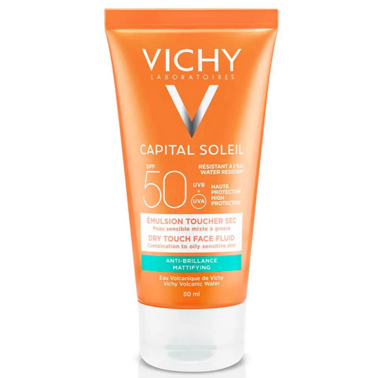 Vichy | Capital Soleil Spf 50 Anti-Shine Dry Touch Solcreme Face Fluid | 50ml