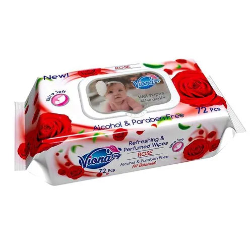 Vionatag | Wet Wipes Rose for baby | 72 Pcs