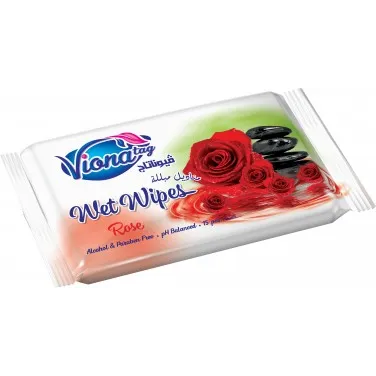 Vionatag | Pocket Wet Wipes Flowers | 15 Pcs
