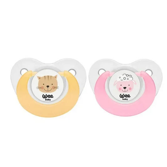 Wee Baby | Animals Pacifier Set from 0-6M | 2 Pcs