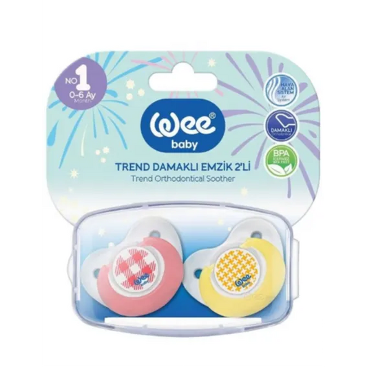 Wee baby | Trend Orthodontic Pacifier from 0-6M | 2 Pcs