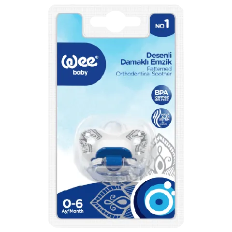Wee Baby | Blue Eye Shaped Pacifier from 0-6M | 1 Pc