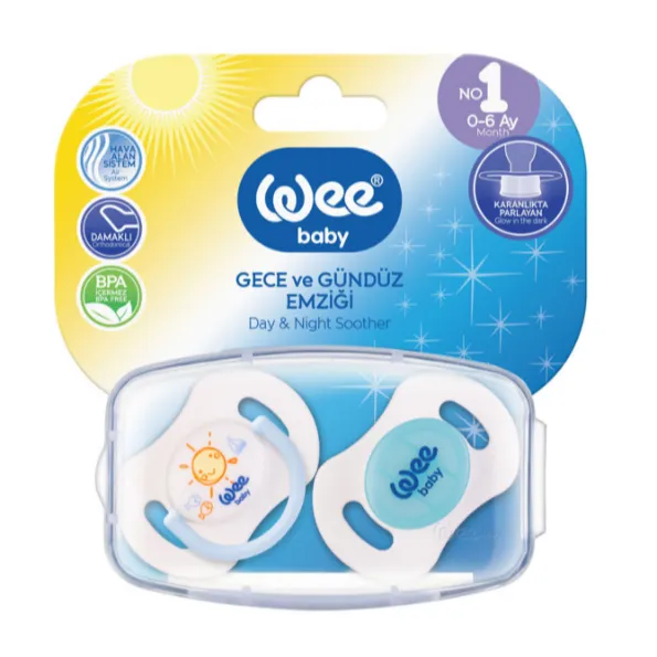 Wee Baby | Double Day & Night Soother from 0-6M | 2 Pcs