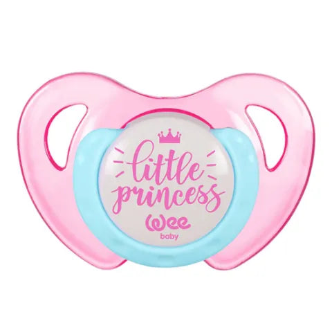 Wee Baby | Patterned Butterfly Soother from 6-18M Pink | 1 Pc