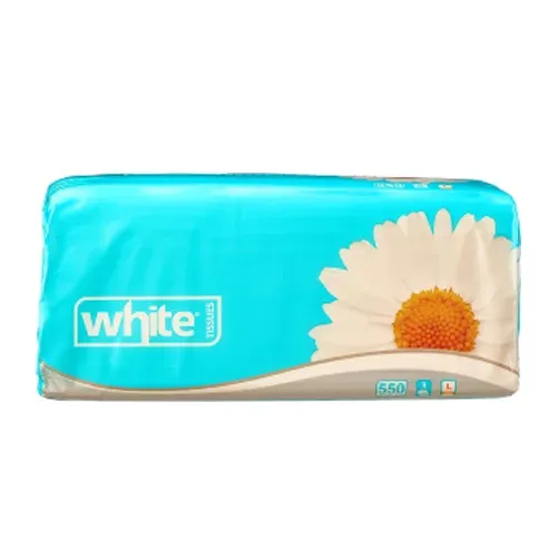 White | Large Facial Tissues 3ply | 550 Pcs
