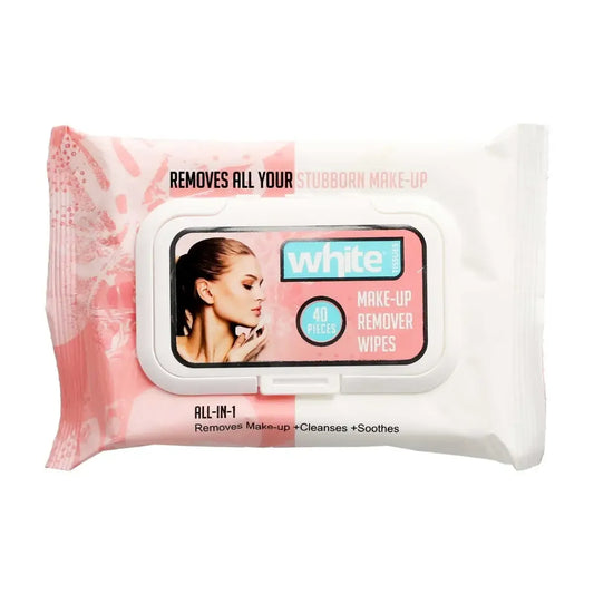 White | Make-Up Remover Wipes | 40 Wipes
