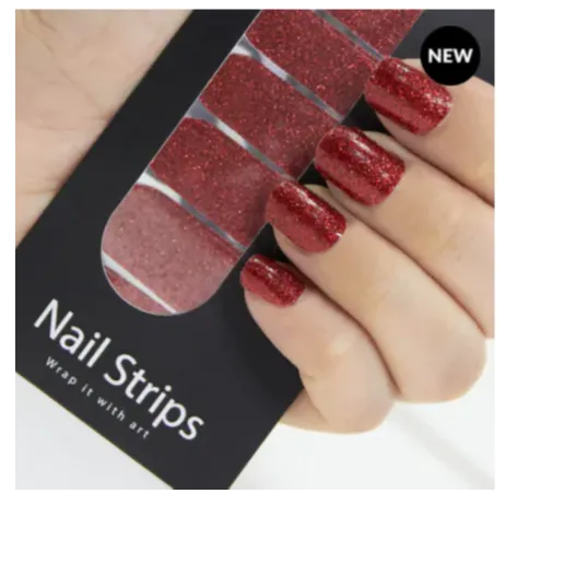 Yolo | Nail Strips Red Vibes Glitter GR 1007