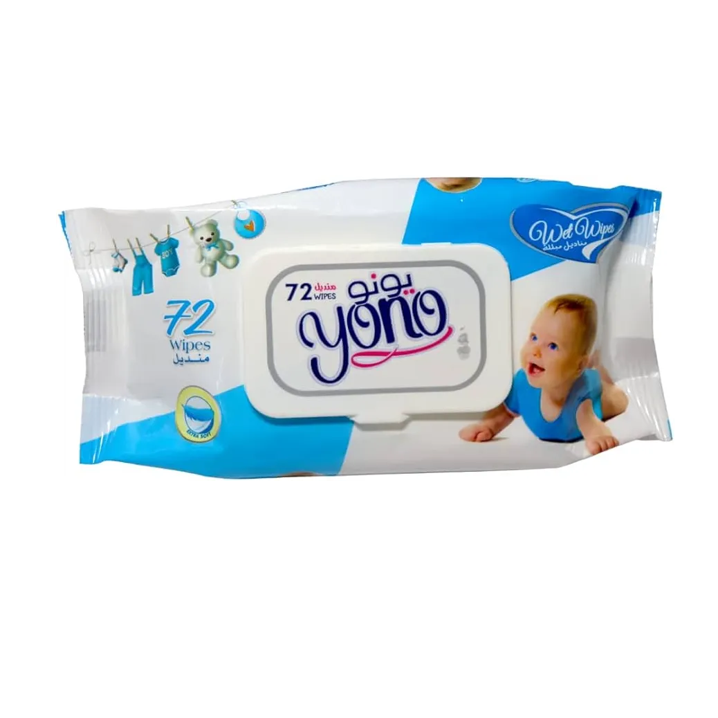Yono | Baby Wet Wipes Alcohol Free Ph 5.5 | 72 Pcs