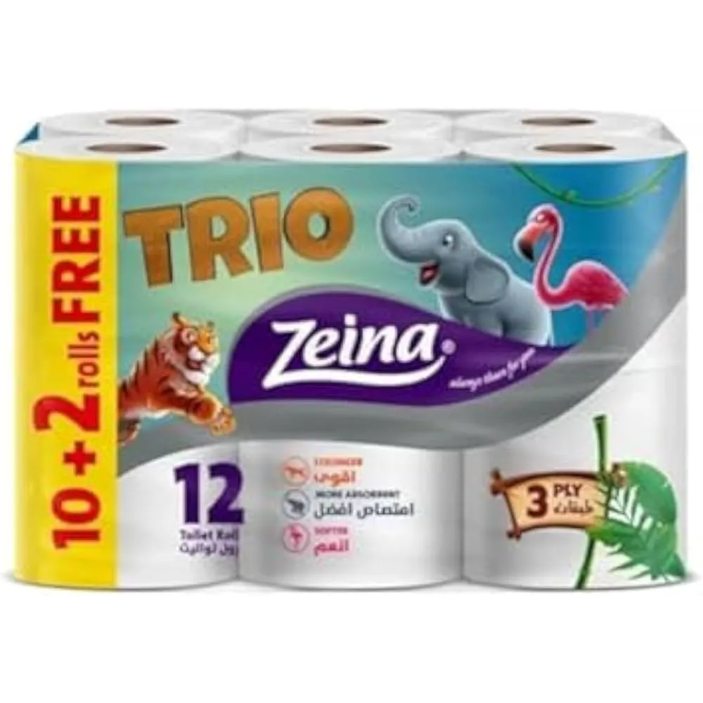 Zeina | toilet trio | 12rolls | 3ply