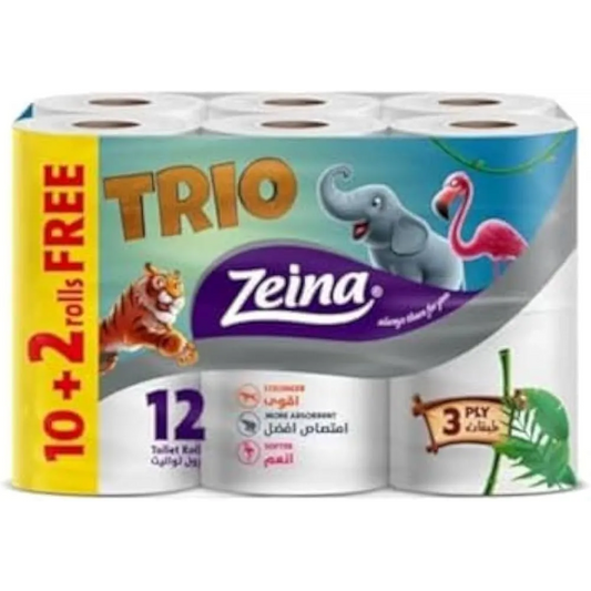 Zeina | toilet trio | 12rolls | 3ply